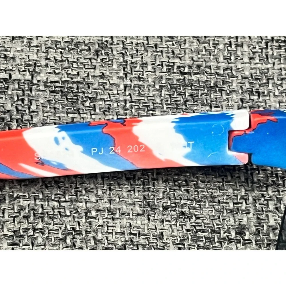 Panama Jack Sport Shield Sunglasses Red White Blue Camo Blue Mirror PJ 24 202